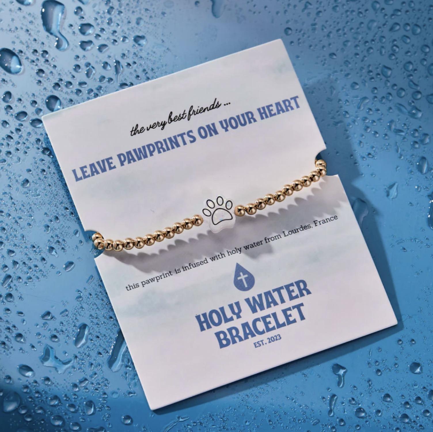 Holy Water Bracelet - Women's Pawprint Bracelet