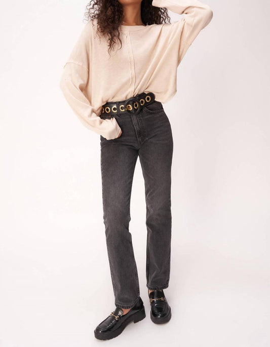 Project Social T - Ramina Seamed Textured Longsleeve Top