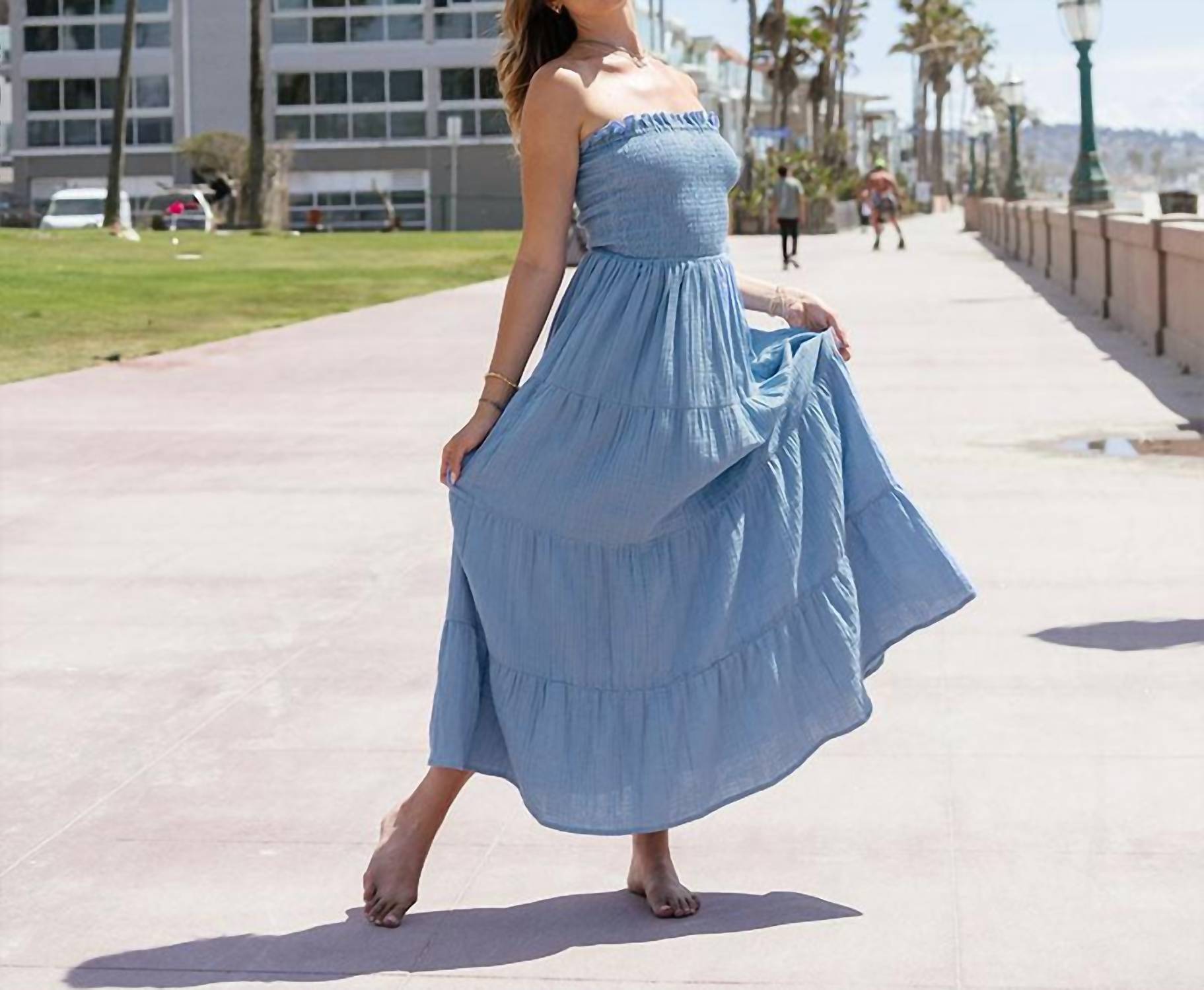 Lotus & Luna - Mai Tai Maxi Dress Denim