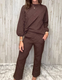 Joh Jamila Lounge Wear Pants in brown - women's pants - alternate view