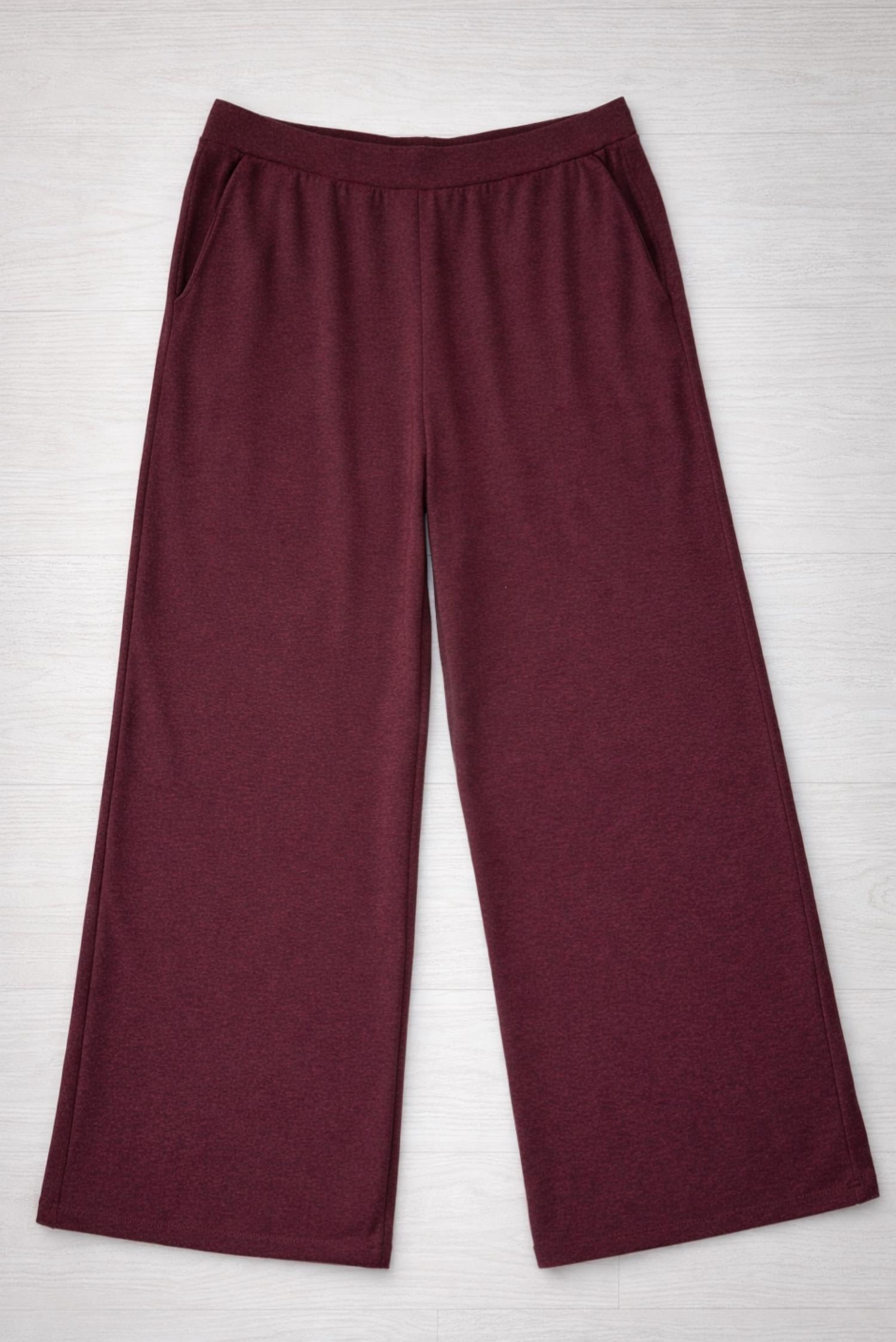 Asher Penny Pants in cabernet - women's pants - detail view