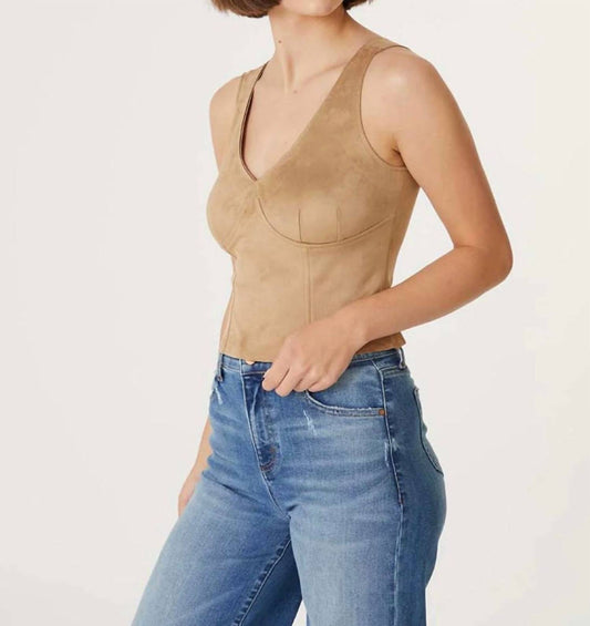 Level99 - Francis Faux Suede Tank