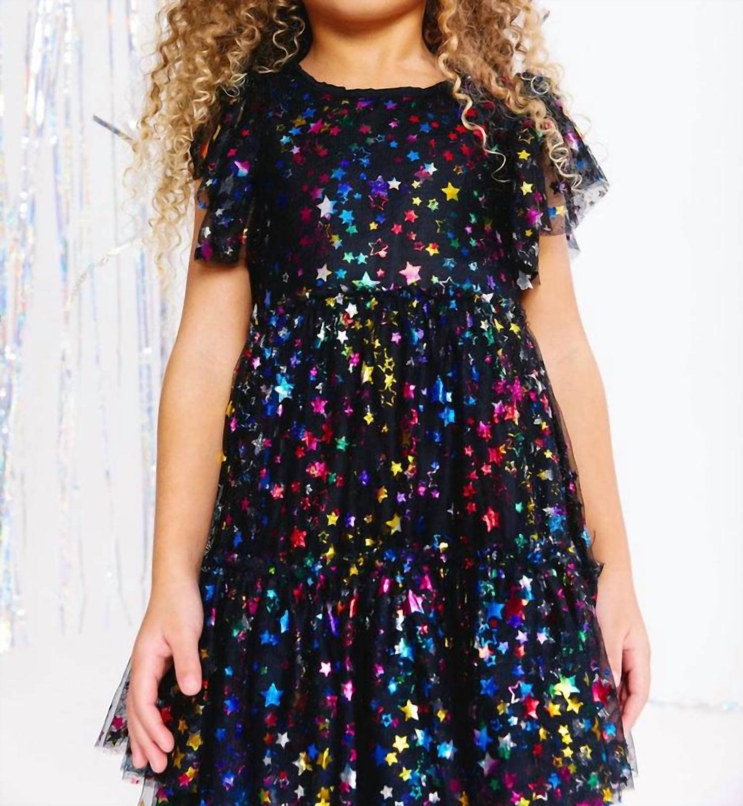 Lola + The Boys - Shining Rainbow Star Tulle Dress