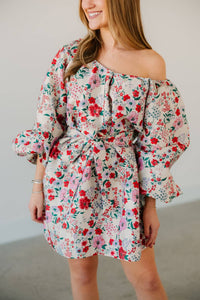 Tela Shirley Temple Mini Dress in beige - women's dress