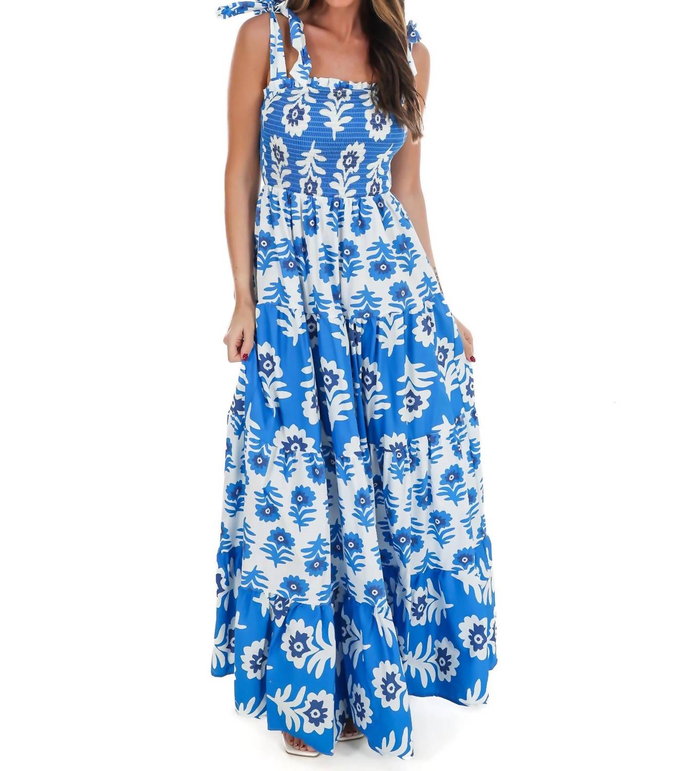 Flying Tomato - Well Traveled Print Maxi Dress