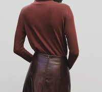 Mijeong Park - Roll Neck Jersey Top