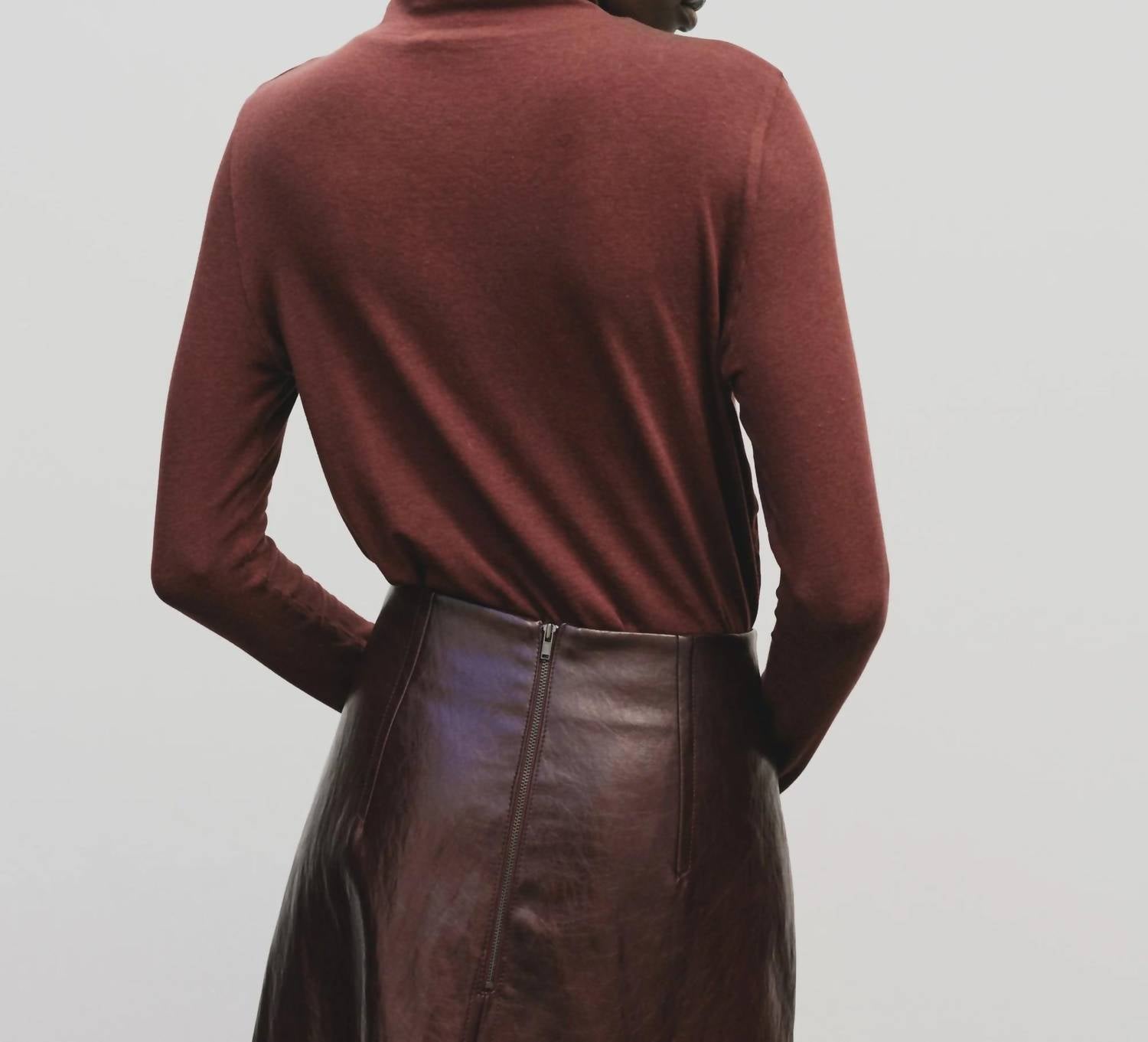 Mijeong Park - Roll Neck Jersey Top