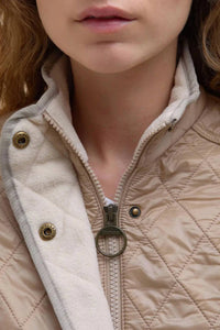 Barbour Cavalry Quilted Jacket in light fawn - women's jacket - view 4