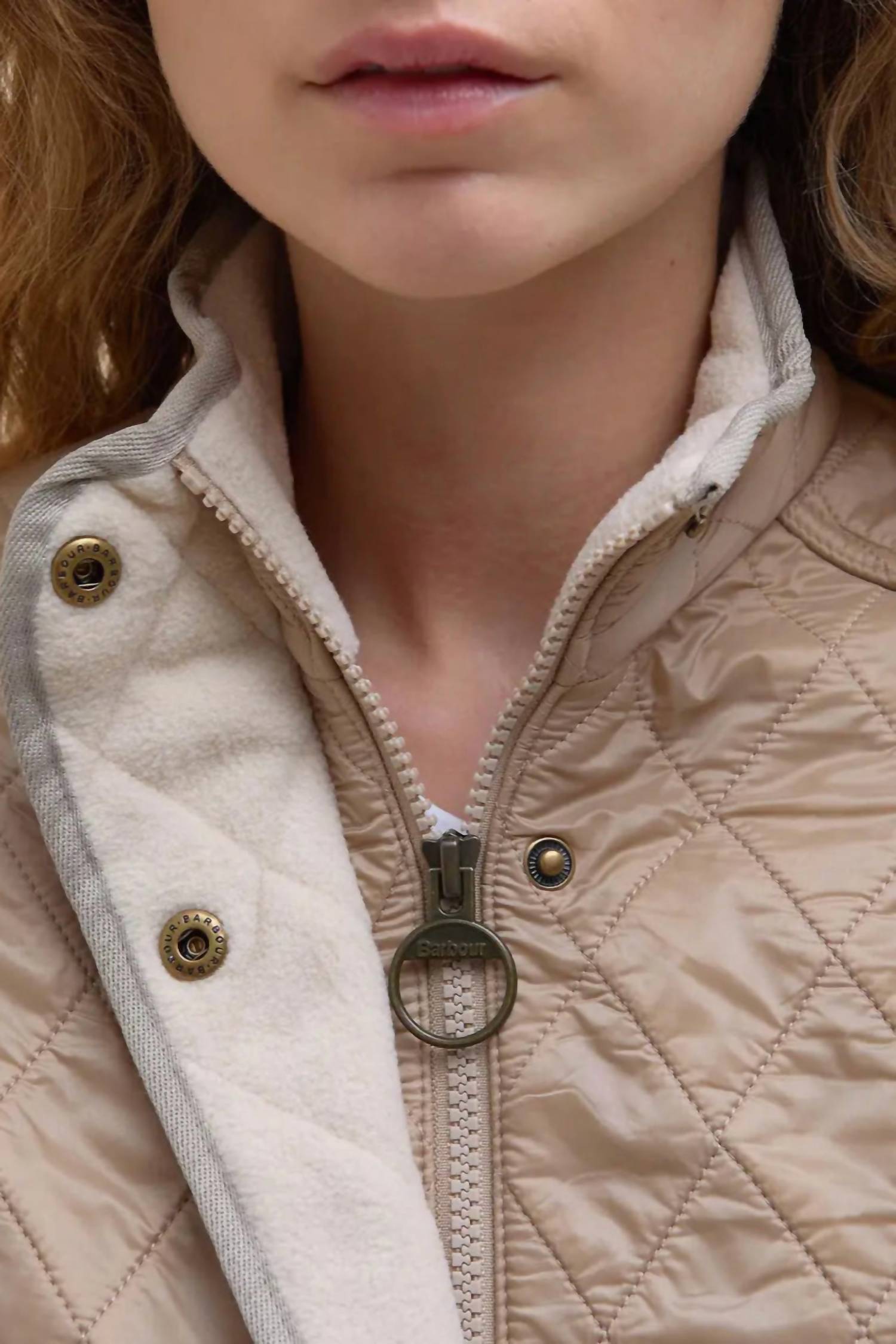 Barbour Cavalry Quilted Jacket in light fawn - women's jacket - view 4