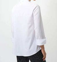 Joseph Ribkoff - Tiered Ruffles Button Front Blouse