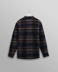 Wax London - Whiting Wool Blend Checked Overshirt
