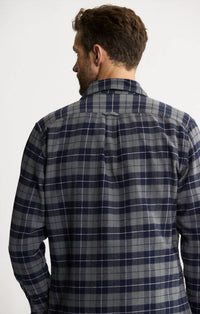 JACHS NEW YORK Brawny Flannel & Thermal Set - 2-Pack in navy brawny flannel - men's shirt - view 6