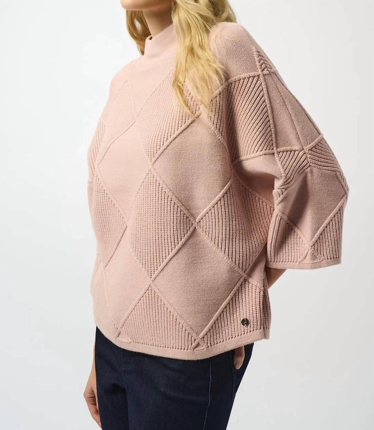 Joseph Ribkoff - Textured Mock Neck Sweater