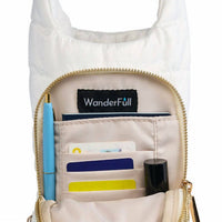 Wanderfull - Women's Nylon Pickleball Embroidery And Striped Strap Hydrobag