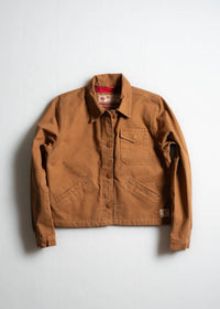 Iron & Resin Basset Buffalo Flannel Lined Jacket in cognac - women's jacket - view 9
