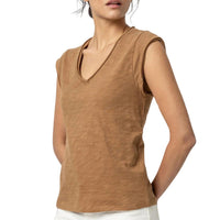 Lilla P - Women's Cap Sleeve V Neck Tank