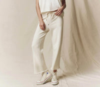 The Great. - Wide Leg Cropped Sweatpants
