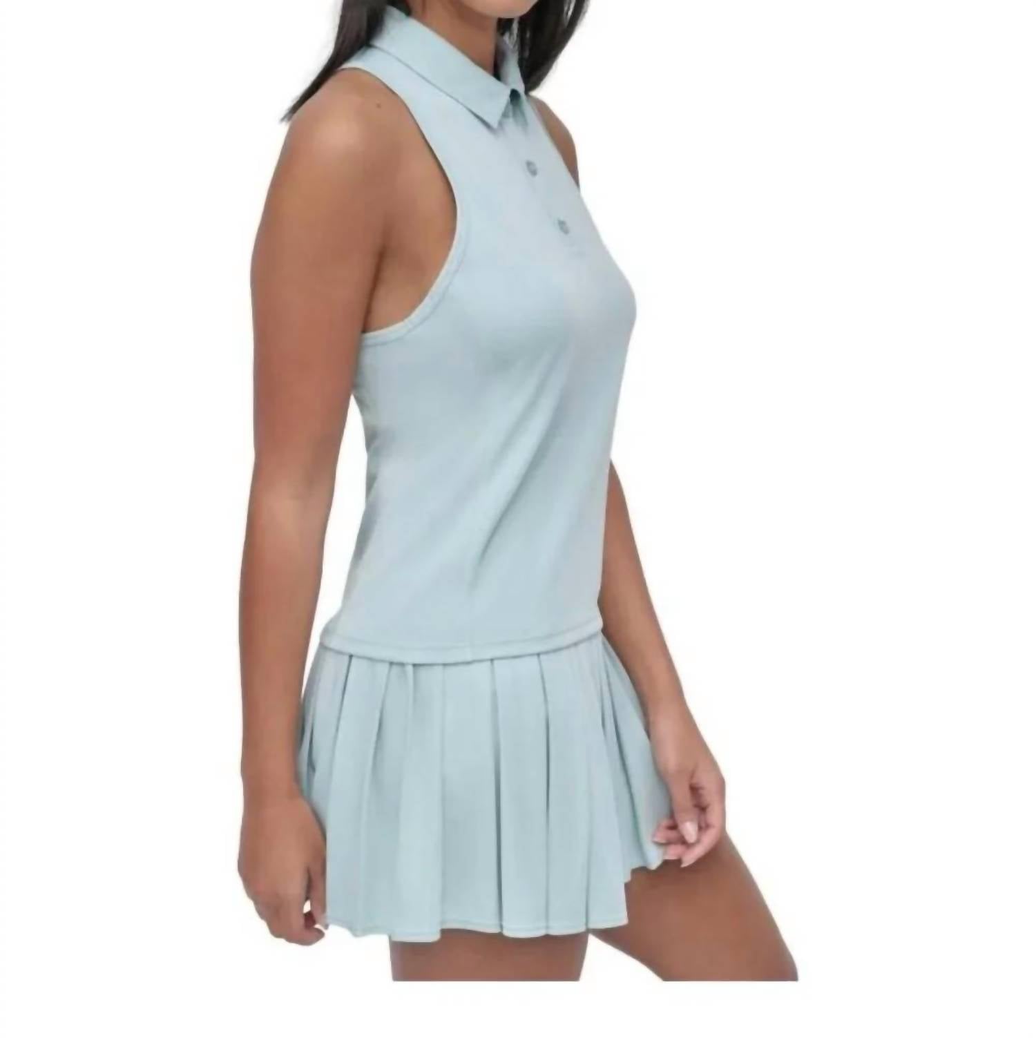 Dkny - Court Racerback Polo Tank Top