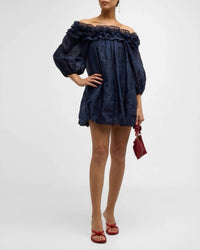 Cinq A Sept - Nava Embroidered Organza Mini Dress
