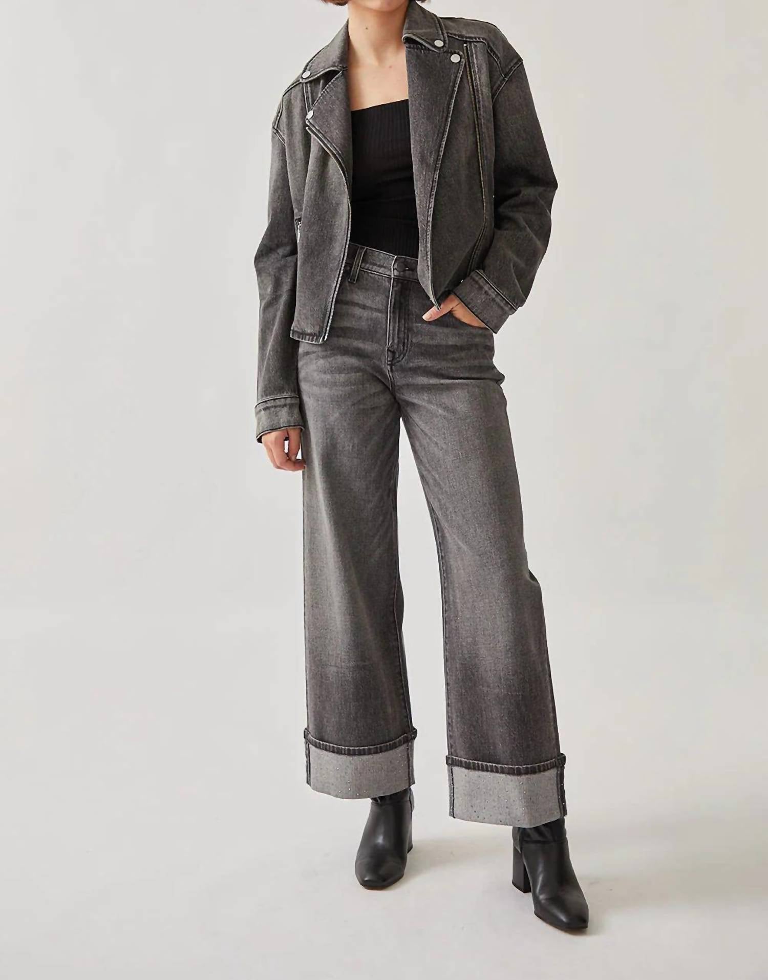 Level99 - Tribecca Wide Cuff Jeans