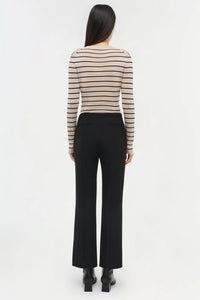 SIMKHAI Mackenzie Straight Leg Pants in black - women's pants - alternate view