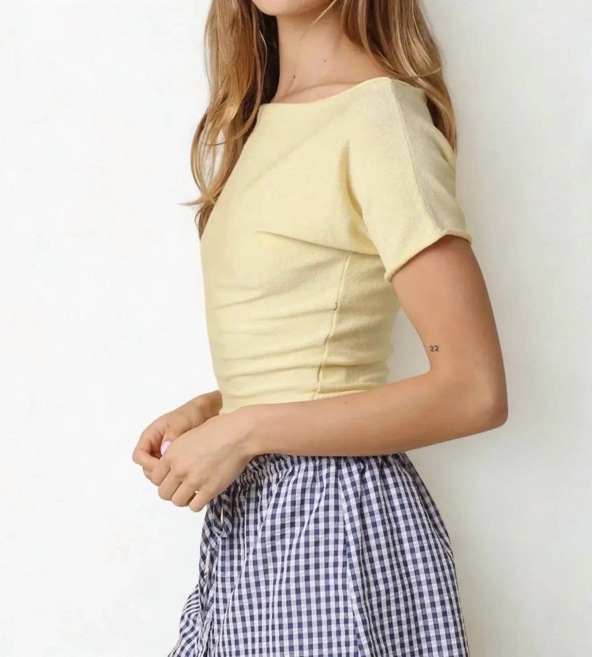 Olivaceous - Angela Boat Neck Tee
