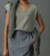 Lilla P - Metallic V-neck Sweater
