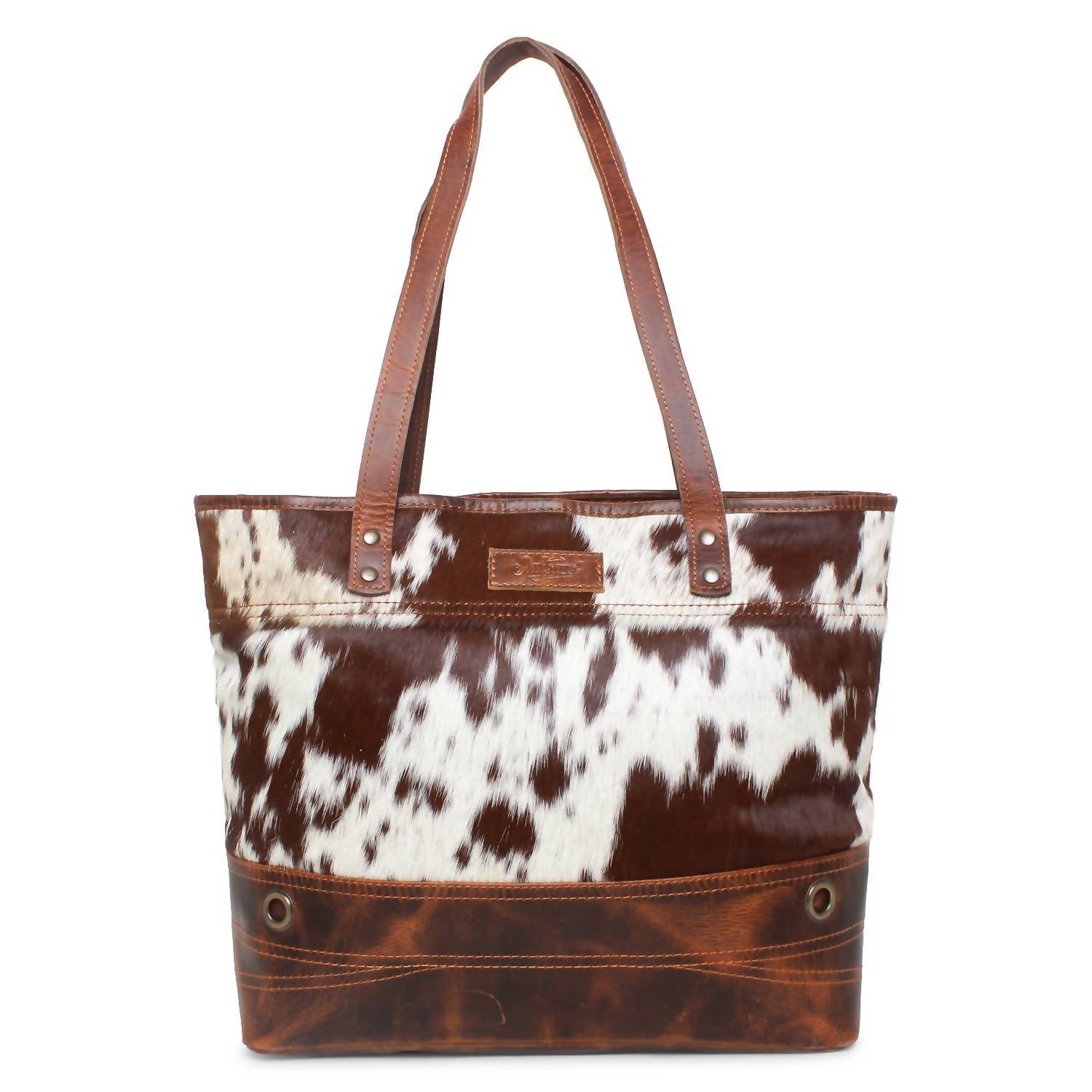 Sixtease Bags Women's Toronto Hide Tote Bag in lady first wax - women's bag - detail view