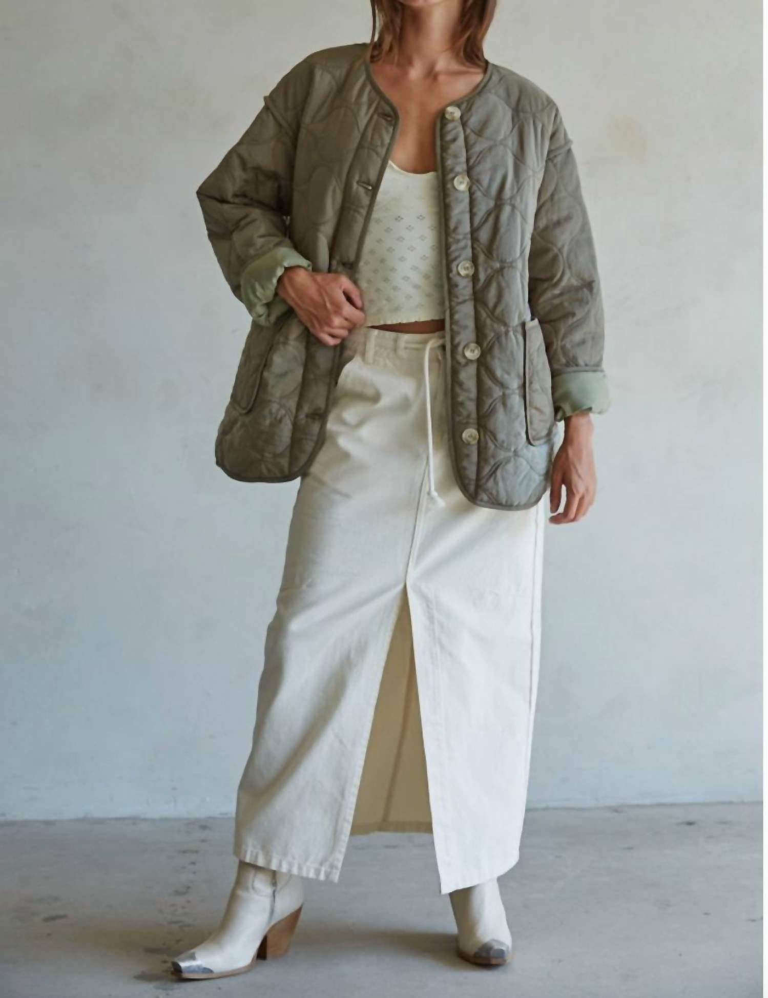 By Together - Woven Nylon Quilted Jacket
