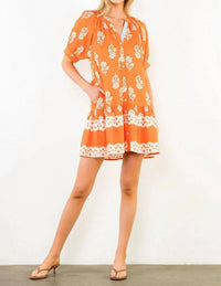 Thml - Short sleeve Button Up Floral Print Dress