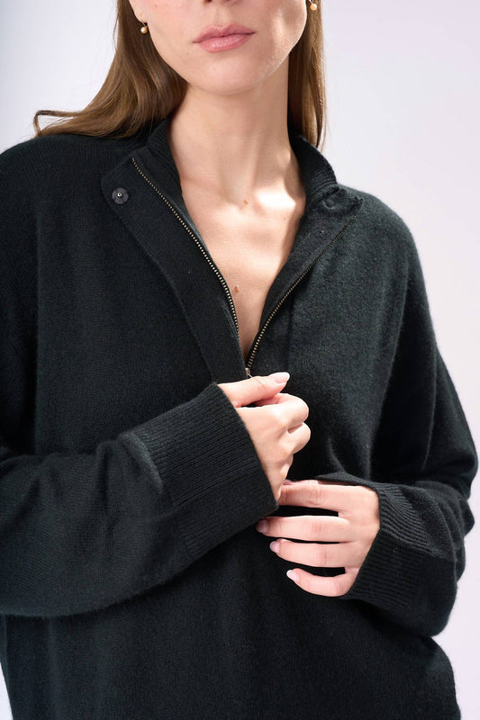 Cashmere Clouds - Quarter Zip Cashmere Sweater