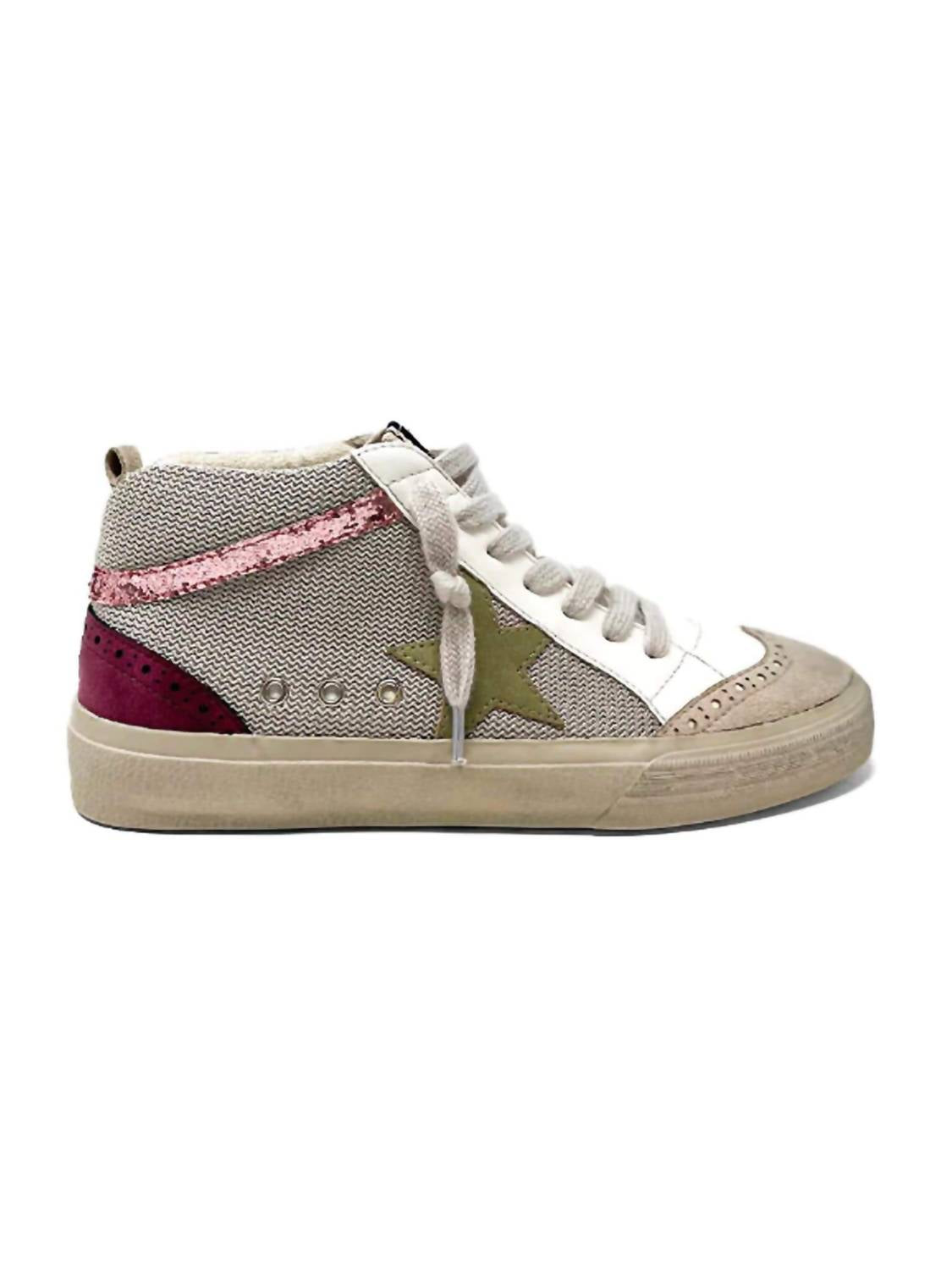 Shu Shop - Women's Gold High Top Sneaker