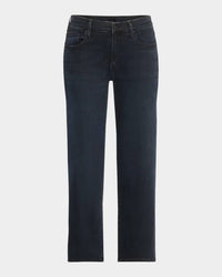 Mother Mid Rise Rambler Zip Ankle Jeans in night in venice - women's jeans - detail view