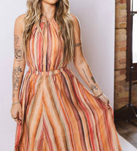 STEVE MADDEN Women's Dalina Dress in orange - women's dress - detail view