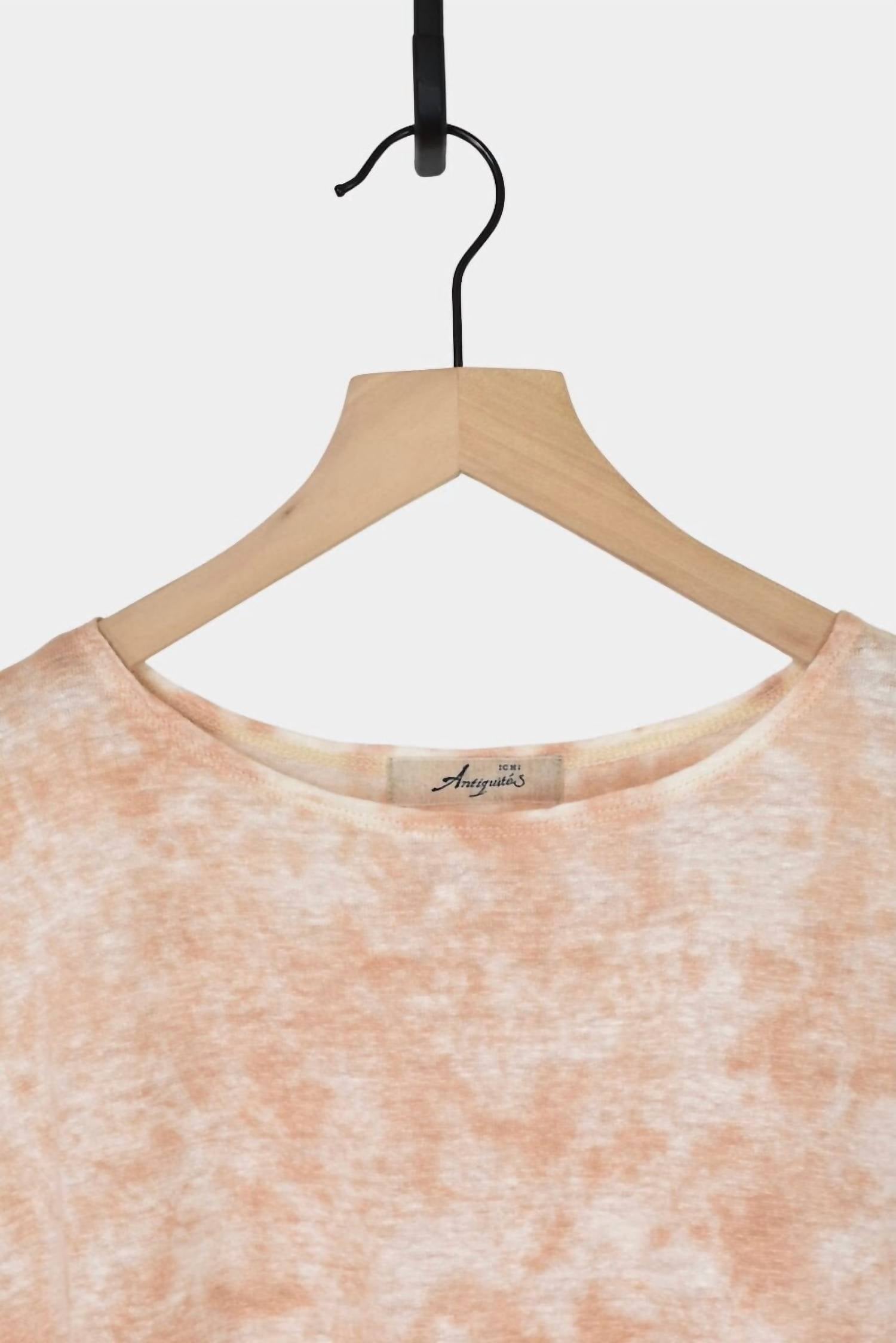 Ichi - Women's Natural Hand Dye Two Way Pullover Tee
