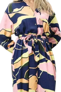 Frnch - Cindel Long Sleeve Button Up Dress