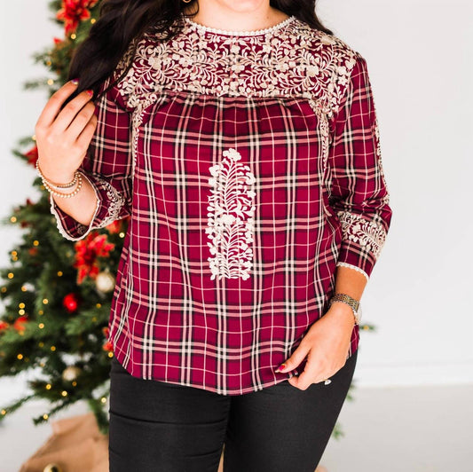 Layerz Clothing - Joelle Plaid Top
