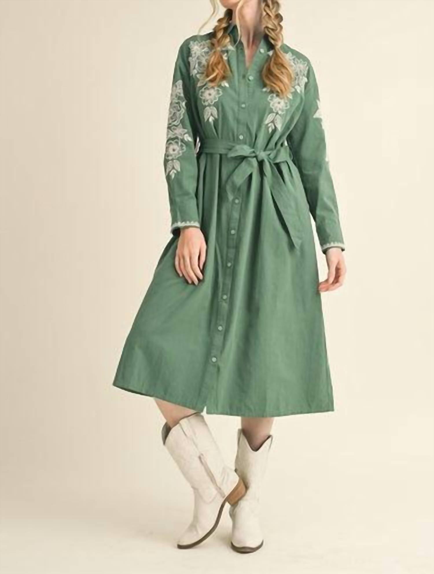 &Merci - Saddle Stitch Floral Maxi Dress