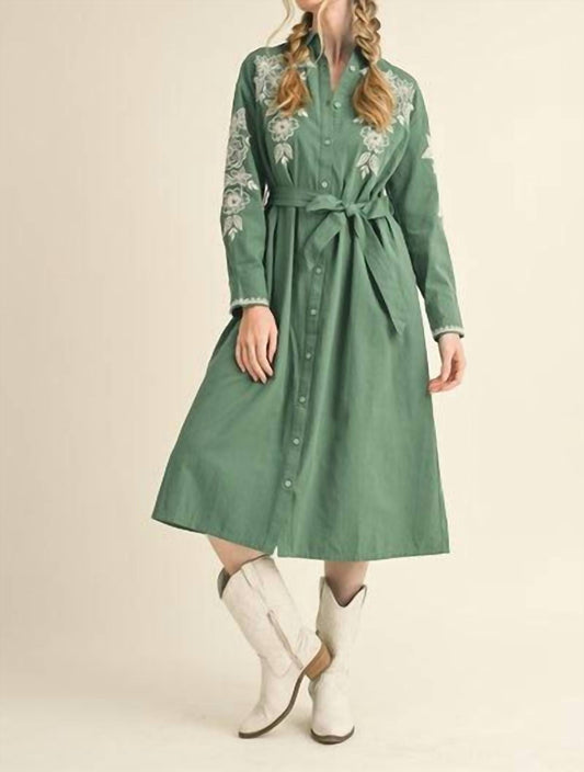 &Merci - Saddle Stitch Floral Maxi Dress