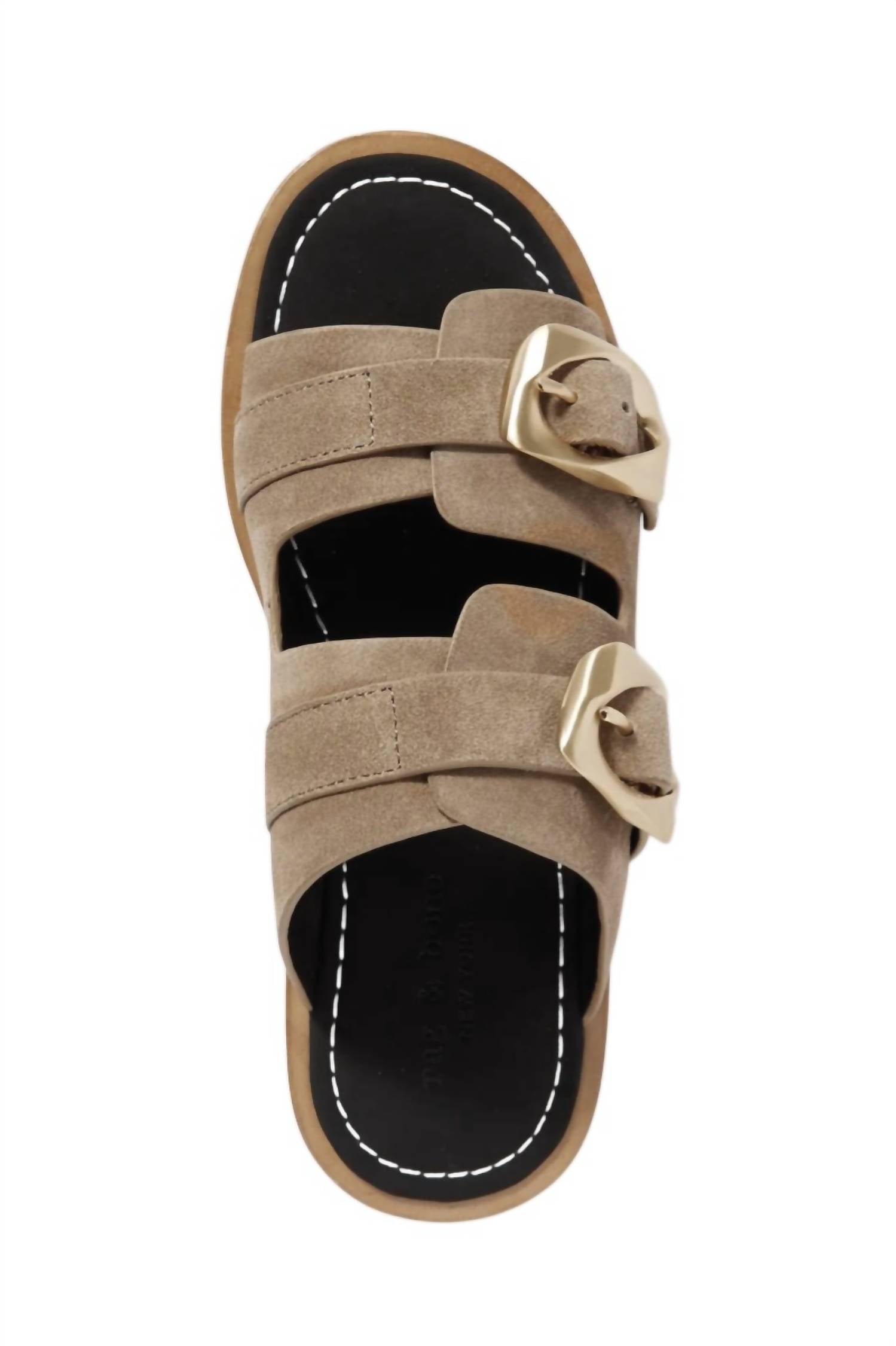 Rag & Bone - Women's Trinity Slides Suede Slip-on Flat Sandals