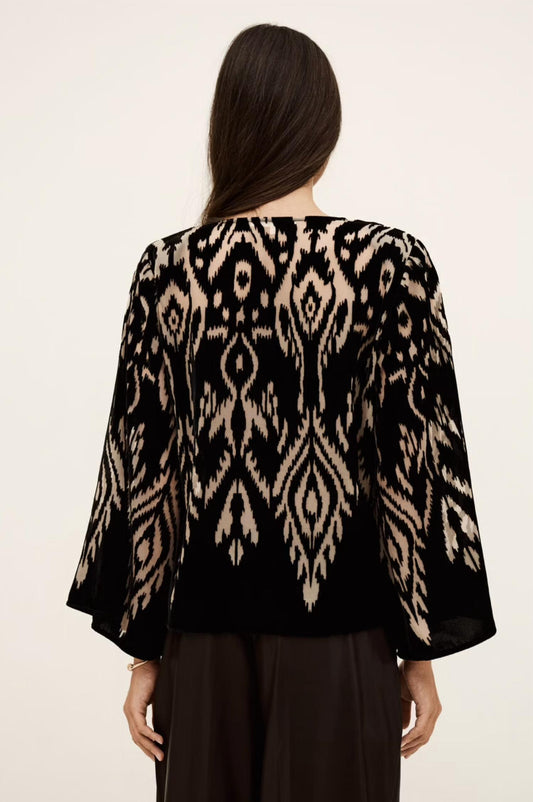 Ba&Sh - Arriet V Neck Long Sleeve Top