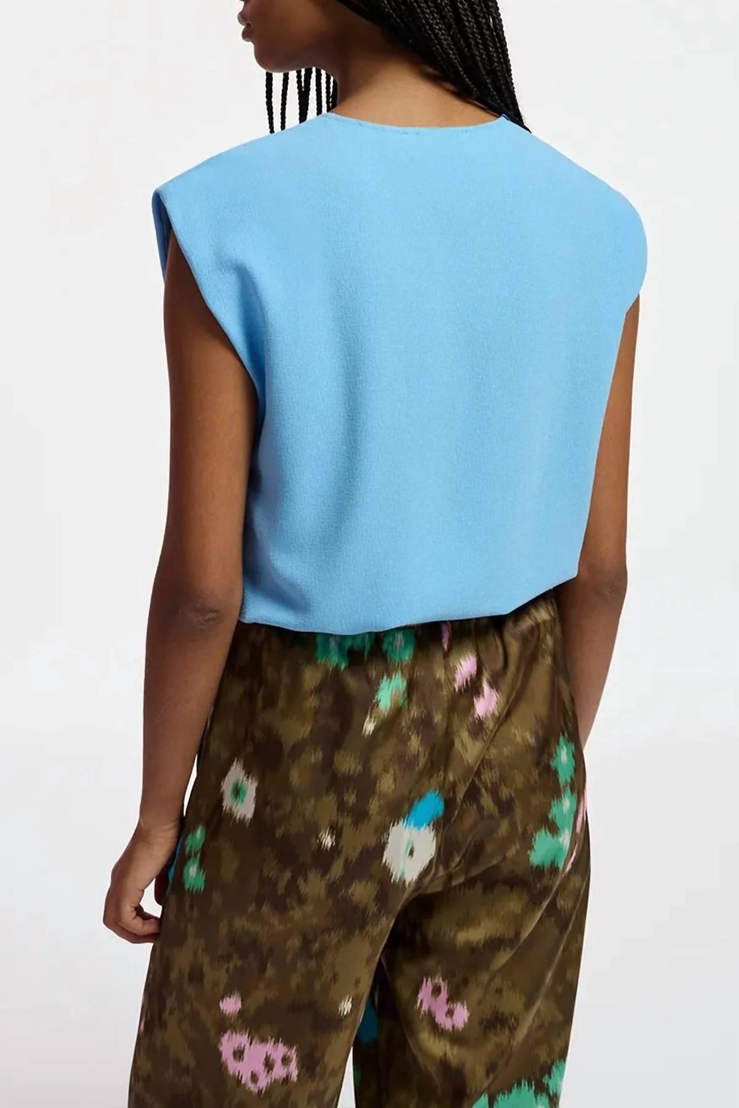 Essentiel Antwerp - Falling Sleeveless V-neck Top