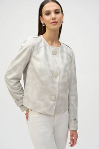 Joseph Ribkoff - Faux Leather Boxy Jacket