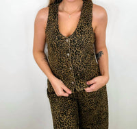 Blakeley - Wild West Cotton Blend Mom Cropped Vest
