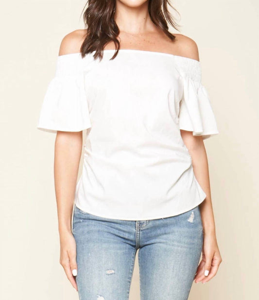 Sugarlips - Summer Smocked Off Shoulder Top