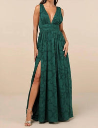 Lulus - Sweet Sophistication Burnout Floral Maxi Dress