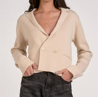 Elan - Sweater Jacket With Lapel