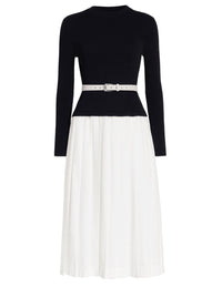 Simkhai - Heather Long Sleeve Belted Midi Dress