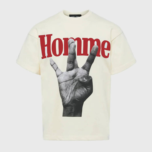 Homme + Femme - Men's Twisted Fingers Crewneck Tee