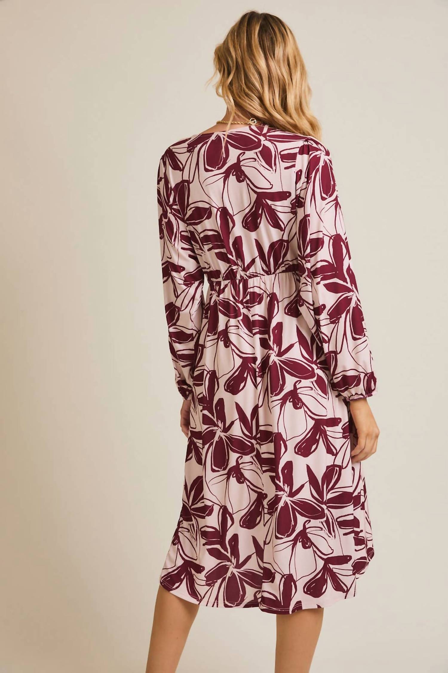 FAIRE Paint The Town Mini Dress - Plus in pink - women's dress - view 4